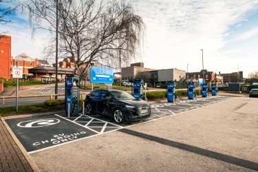 RAW Charging and Landsec reveal Chesterfield's largest rapid EV charging hub